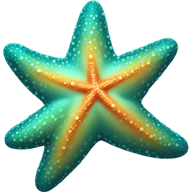 Colored sea star  emoji