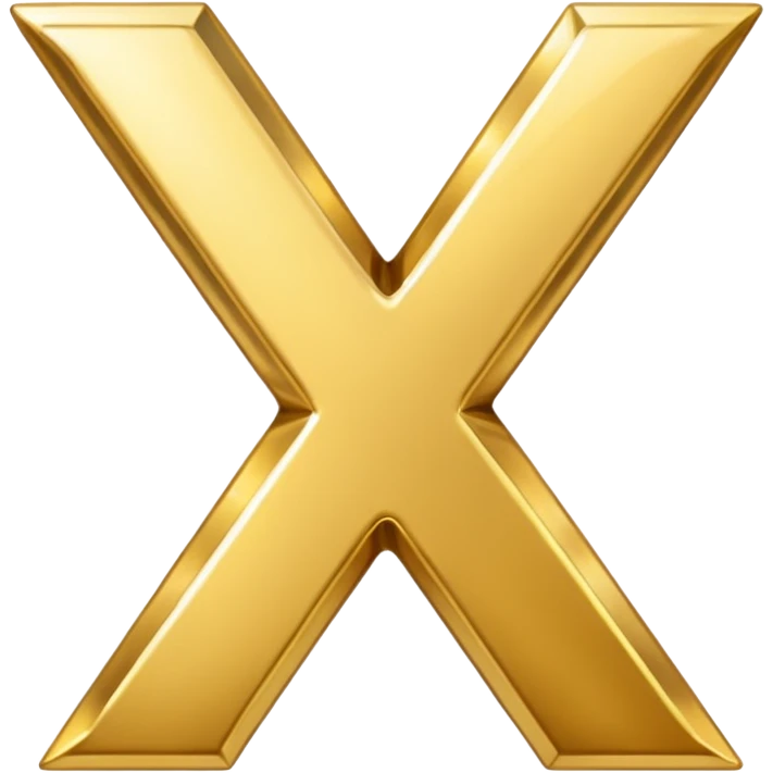 X letter smilling emoji