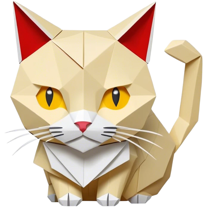 cat origami emoji