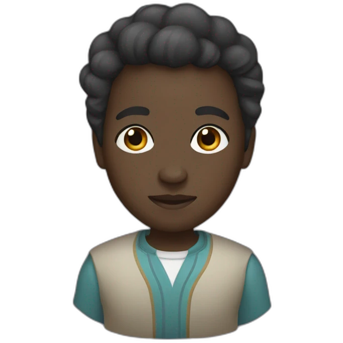 dark skinned Kazakh emoji