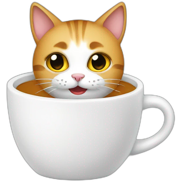 Cat in mug emoji