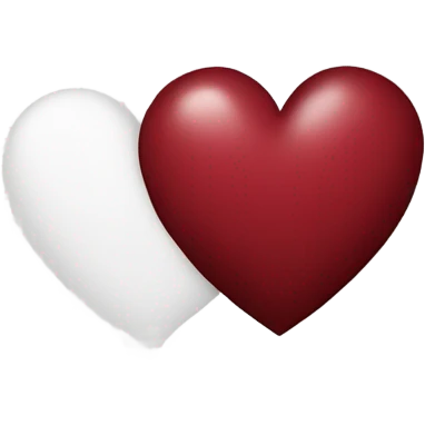 corazón color burgundy  emoji