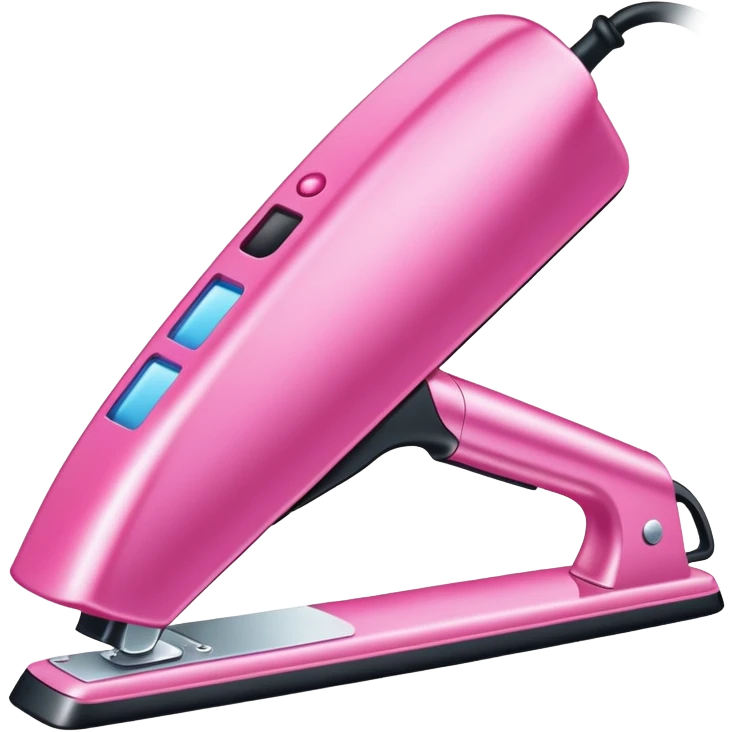 Pink flat iron  emoji