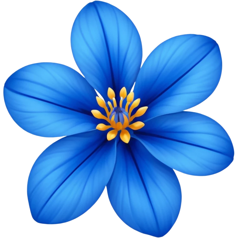 flor azul emoji