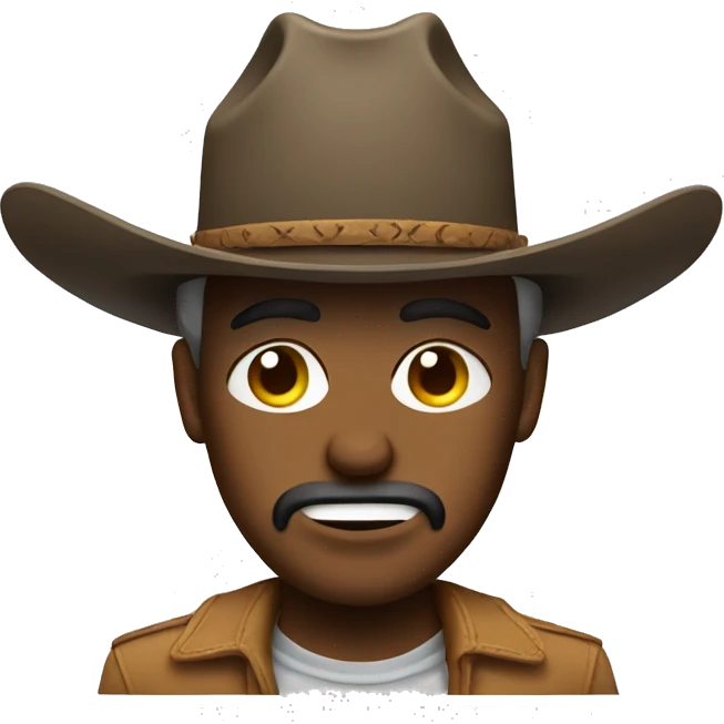 Eyeroll with cowboy hat emoji