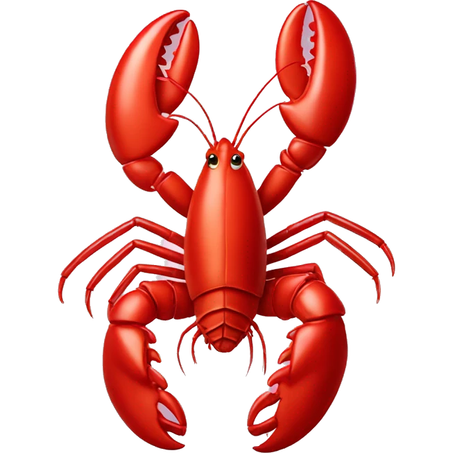 Lobster making a heart emoji