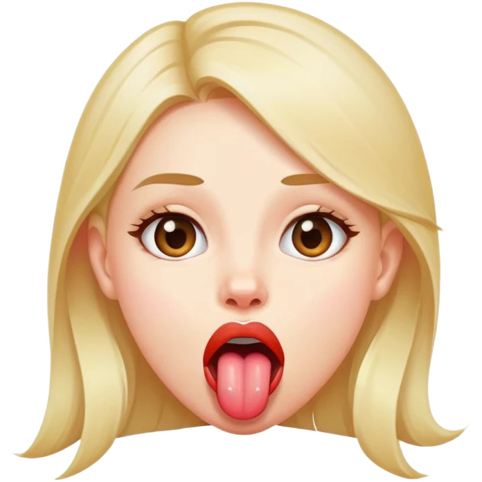 Girl sticking tongue out  emoji