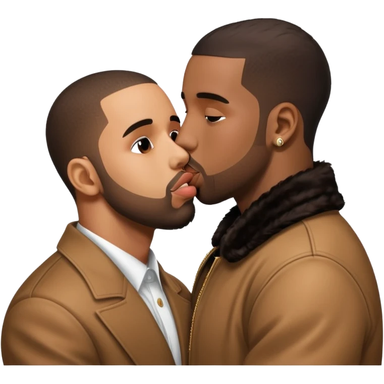 P Diddy kissing drake emoji