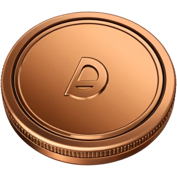 coin placed on its side at a 45-degree angle emoji