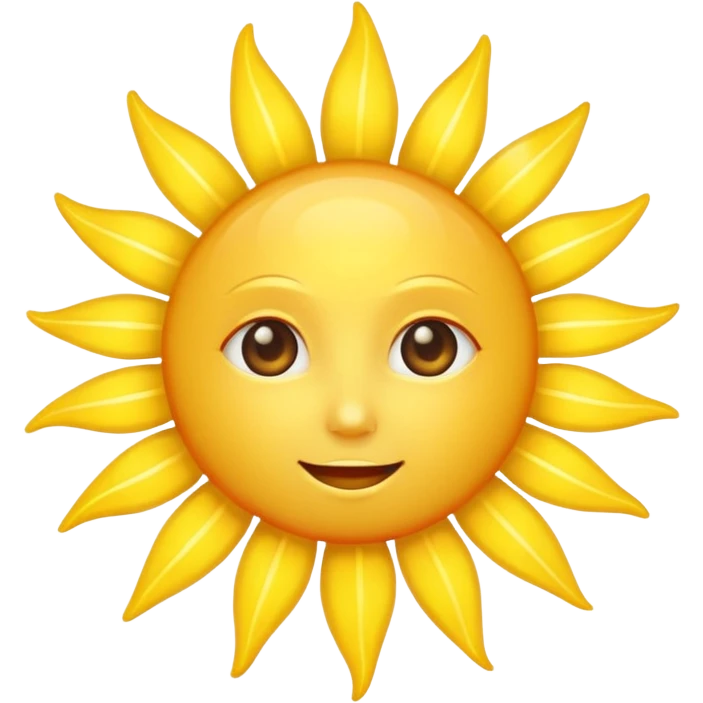 A SHINING AND RADIANT SUN WITHOUT FACE AND WITHOUT CITY OR WAVES emoji