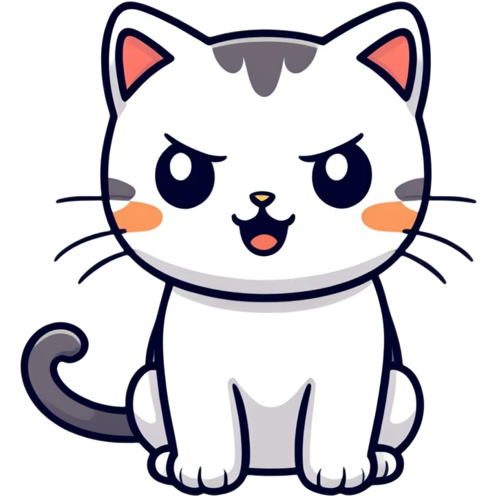 Shocked kitty  emoji