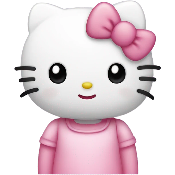 Hello kitty blushing  emoji