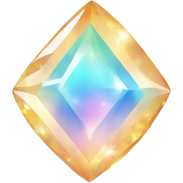 opal crystal shaped like sparkles emoji  emoji