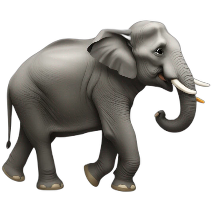 Modi on elephant  emoji