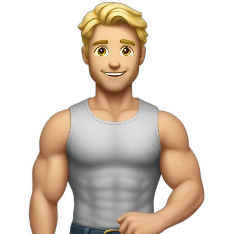 hunky white man emoji