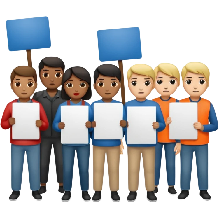 Protestors emoji