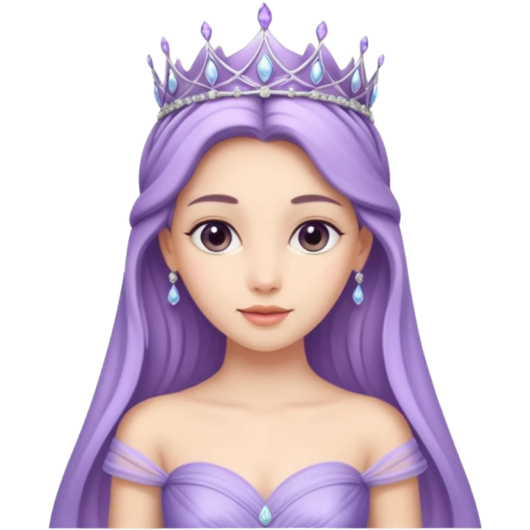 Lavender princess emoji