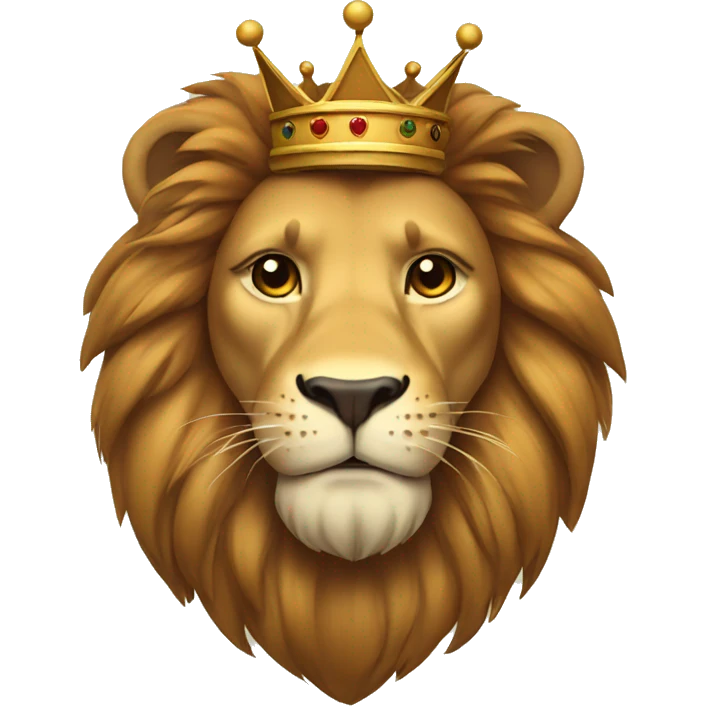 Lion with crown emoji