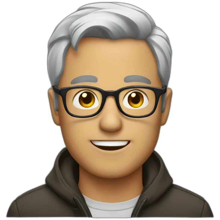 A man with glasses emoji