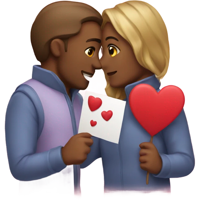 Valentine card emoji