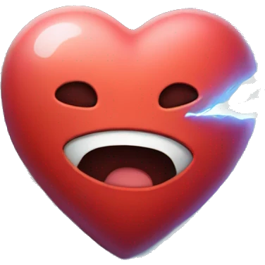 Heart with a thunder emoji