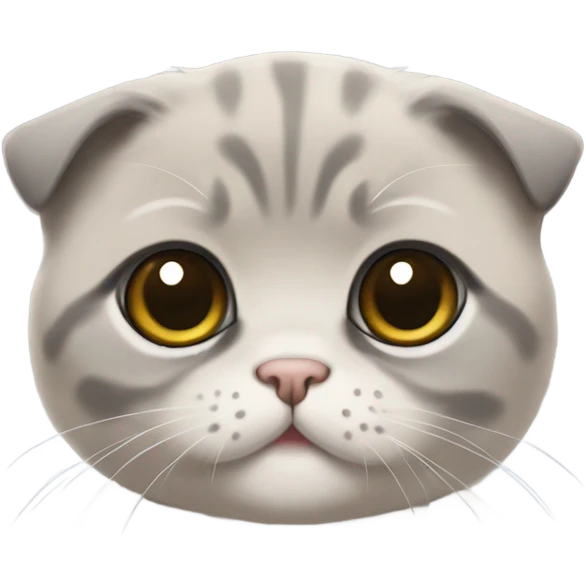 Scottish fold kitten emoji