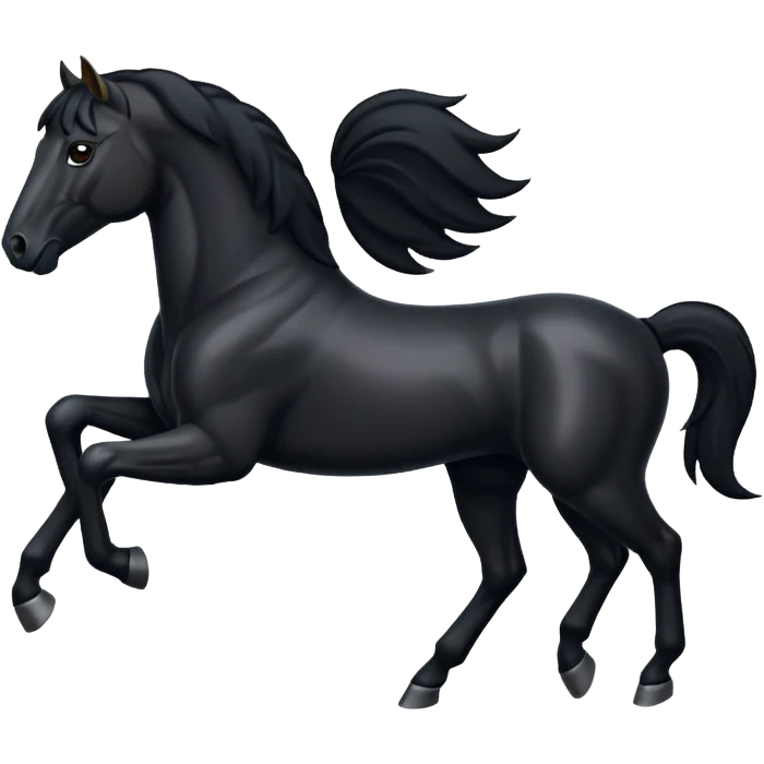 Black horse emoji