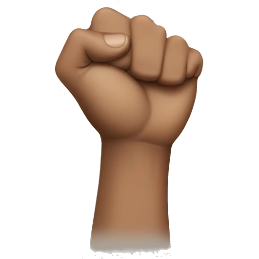 Hands closed together, similar to the “apes Together strong” with fists closed emoji