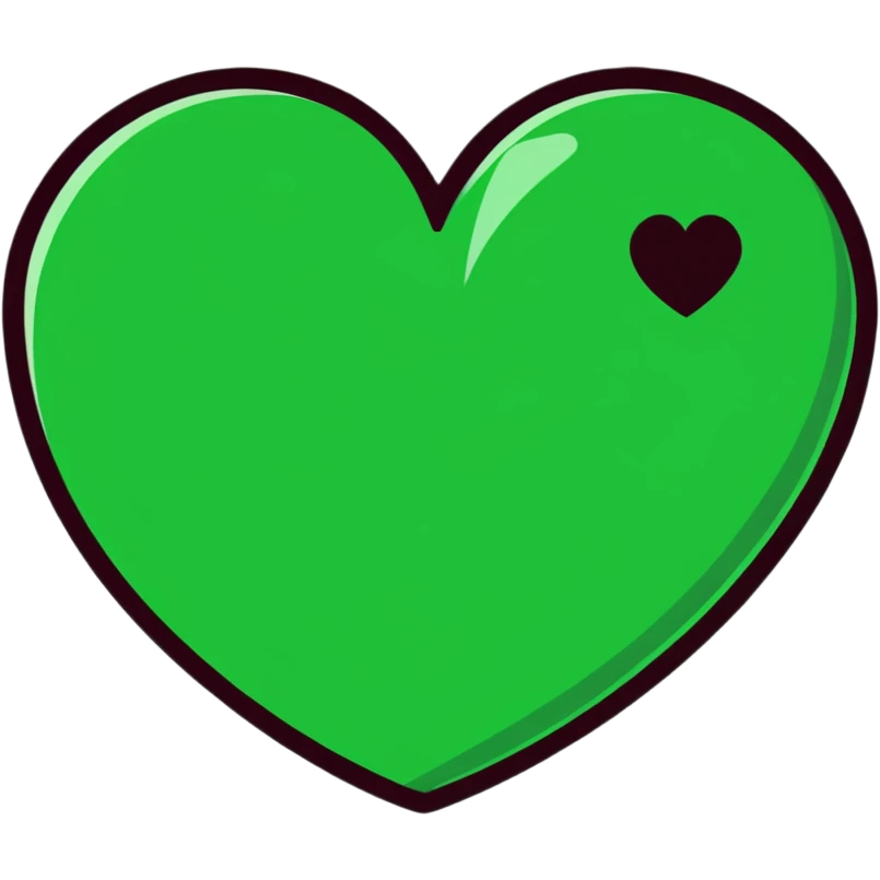 dark green heart emoji