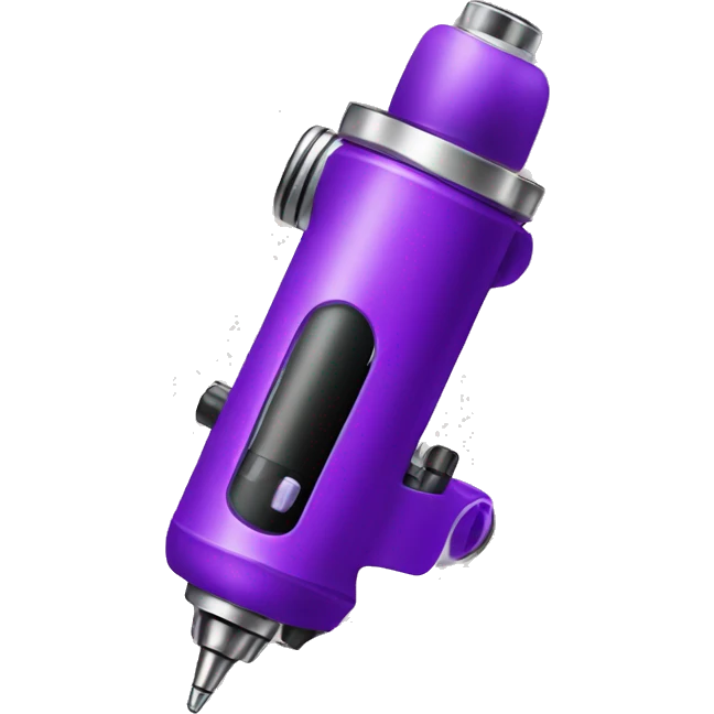Purple wireless tattoo machine emoji