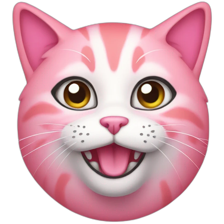 Pink cat emoji
