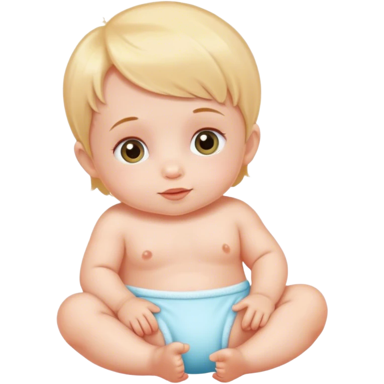 Baby with pamper on  emoji