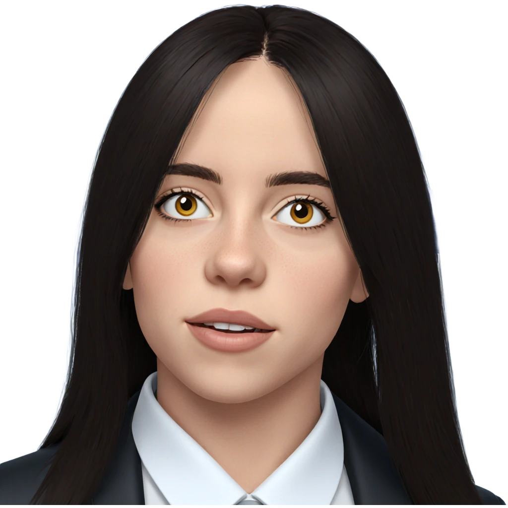 realistic portrait of girl emoji
