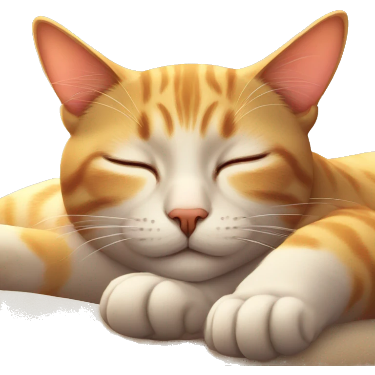 cat sleeping in the sun emoji
