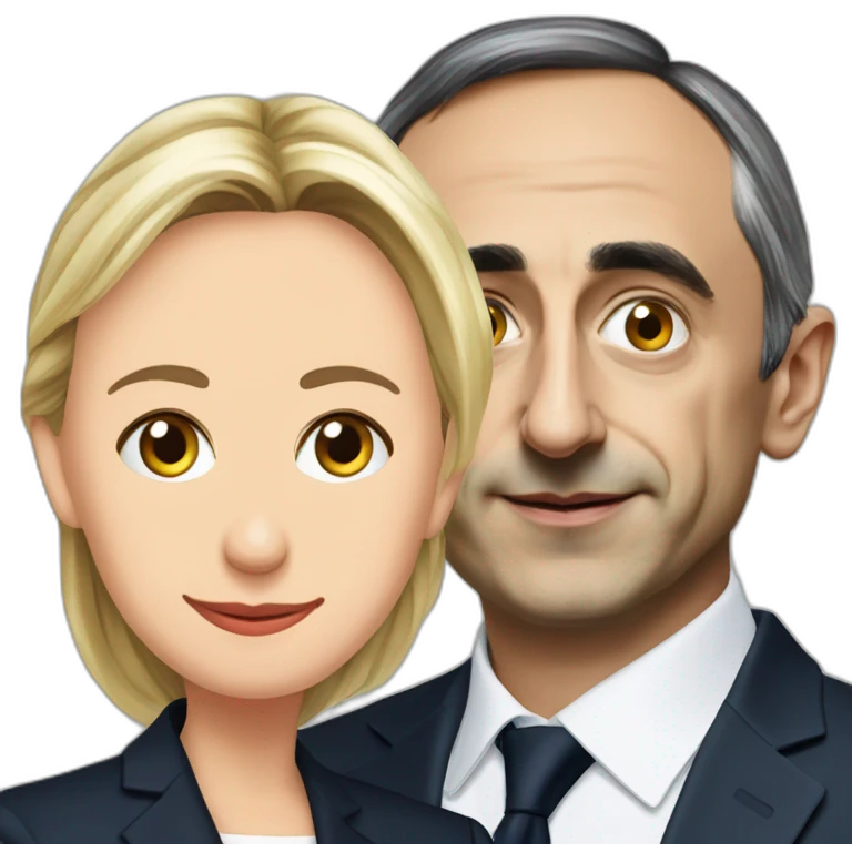 Éric zemmour et Marine Lepen emoji