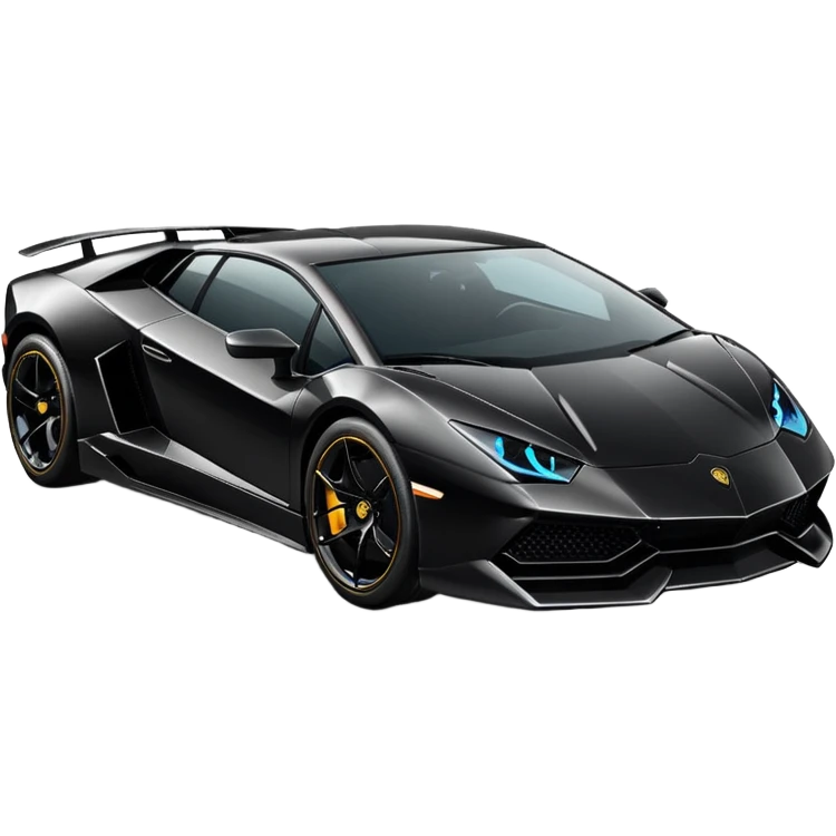 Black lamborghini emoji