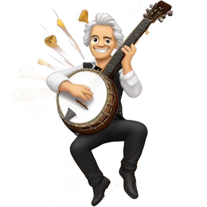 Beethoven explosion banjo emoji