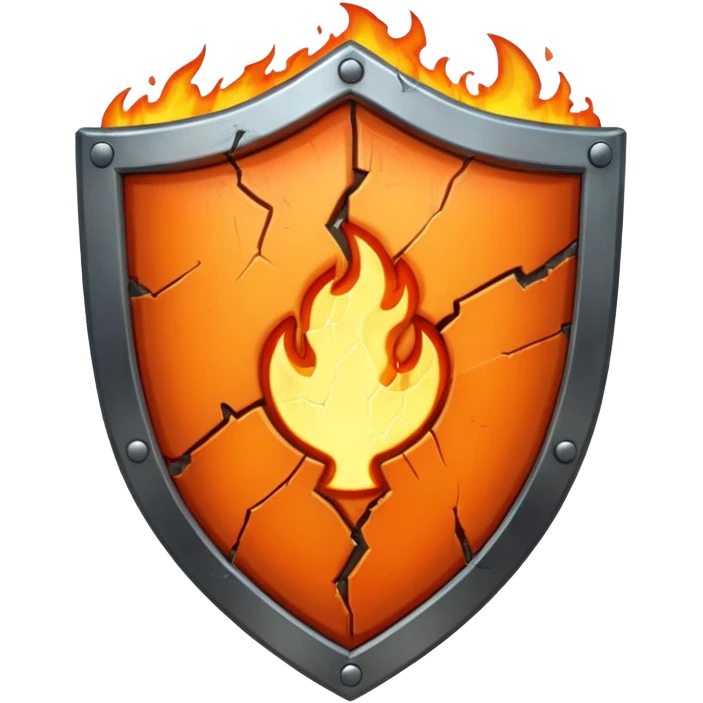 burning shield emoji