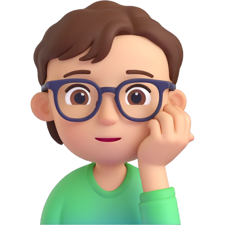 A sweaty bespectacled boy who has just finished a 5K run emoji