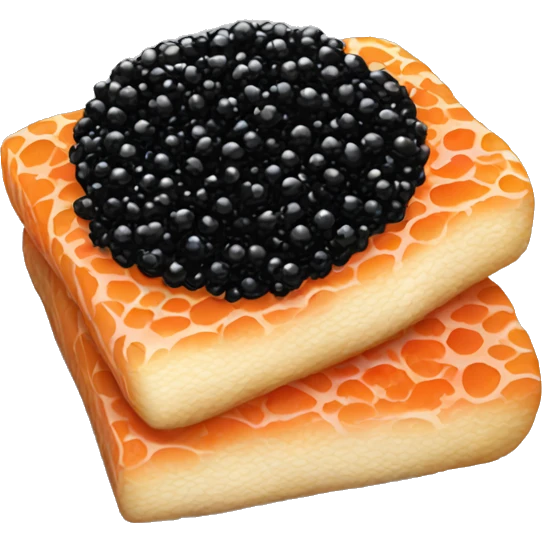 Black caviar emoji