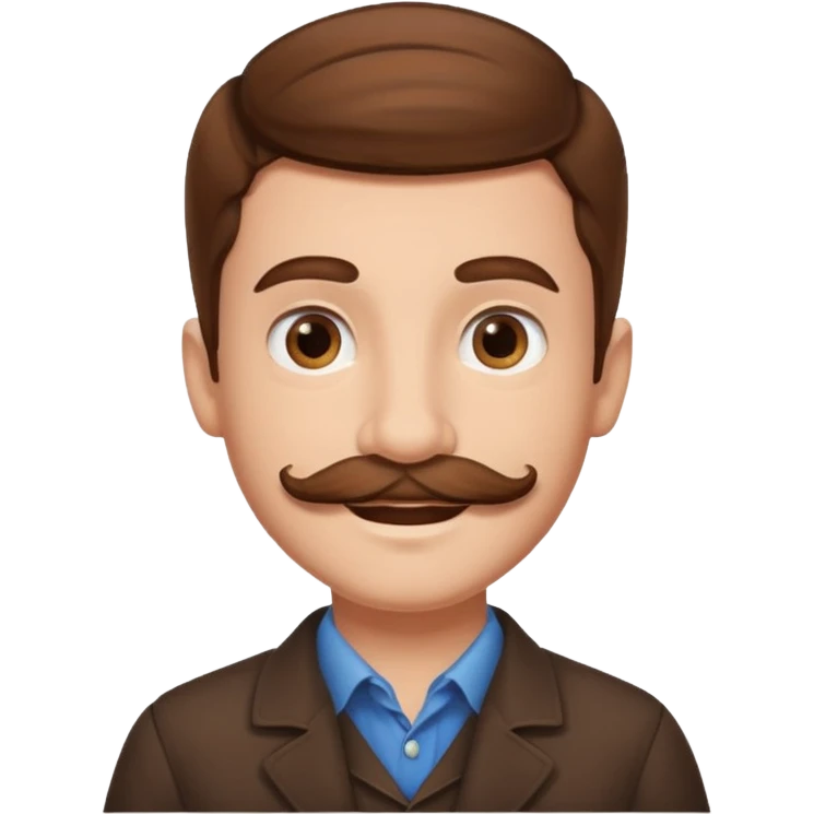 mustache Young boy,Big mustache. emoji