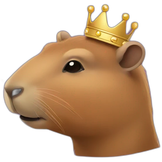 queen-capybara emoji