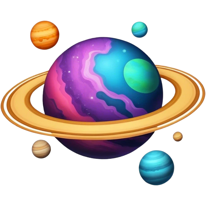 Outer space planets emoji