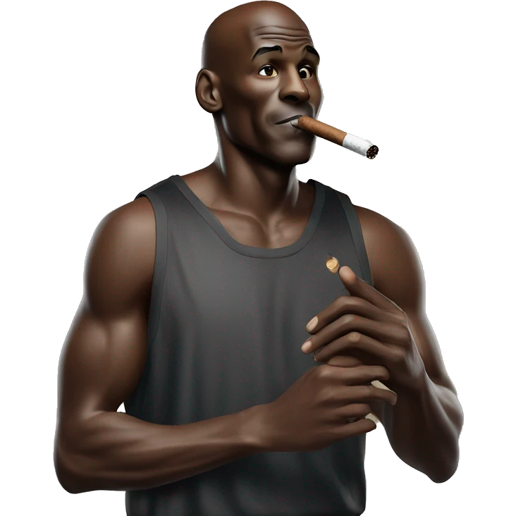 Michael Jordan smoking a cigar  emoji