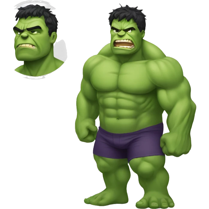 Hulk with big butt emoji