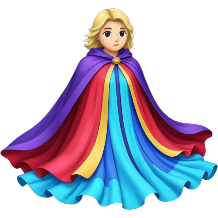  Cape Emoji fantasy pixel art style emoji