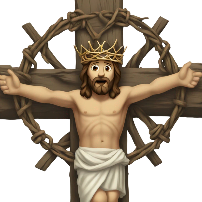 Jesus on cross emoji