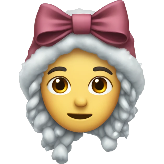 Winter bow emoji