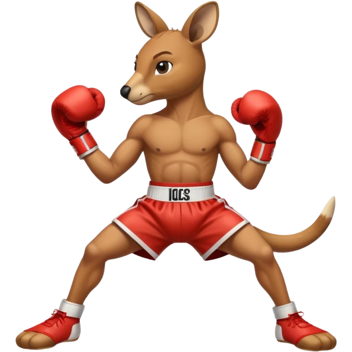 Kangaroo boxer  emoji