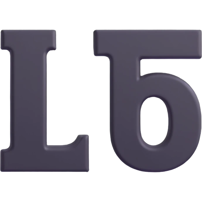 A bold  text “L 5” clearly written on it in black letters, centered emoji